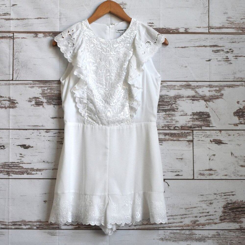 EXPRESS Women's Embroidered Romper Size XS